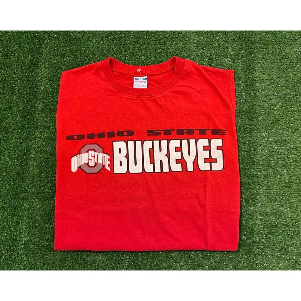 vintage true fan ohio state buckeyes sleevless shirt size large